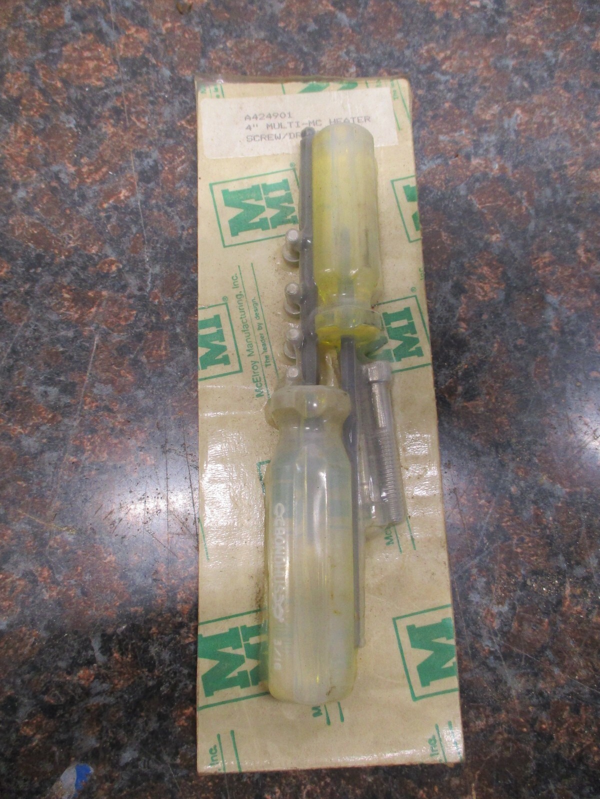 NEW MCELROY A424901 4" MULTI-MC HEATER SCREW/DRIVER KIT FREE SHIPPING