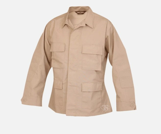 Tru-Spec Men's Khaki BDU Jacket Khaki XLL (XL/Long) Height 71"-75" Chest 45"-49"
