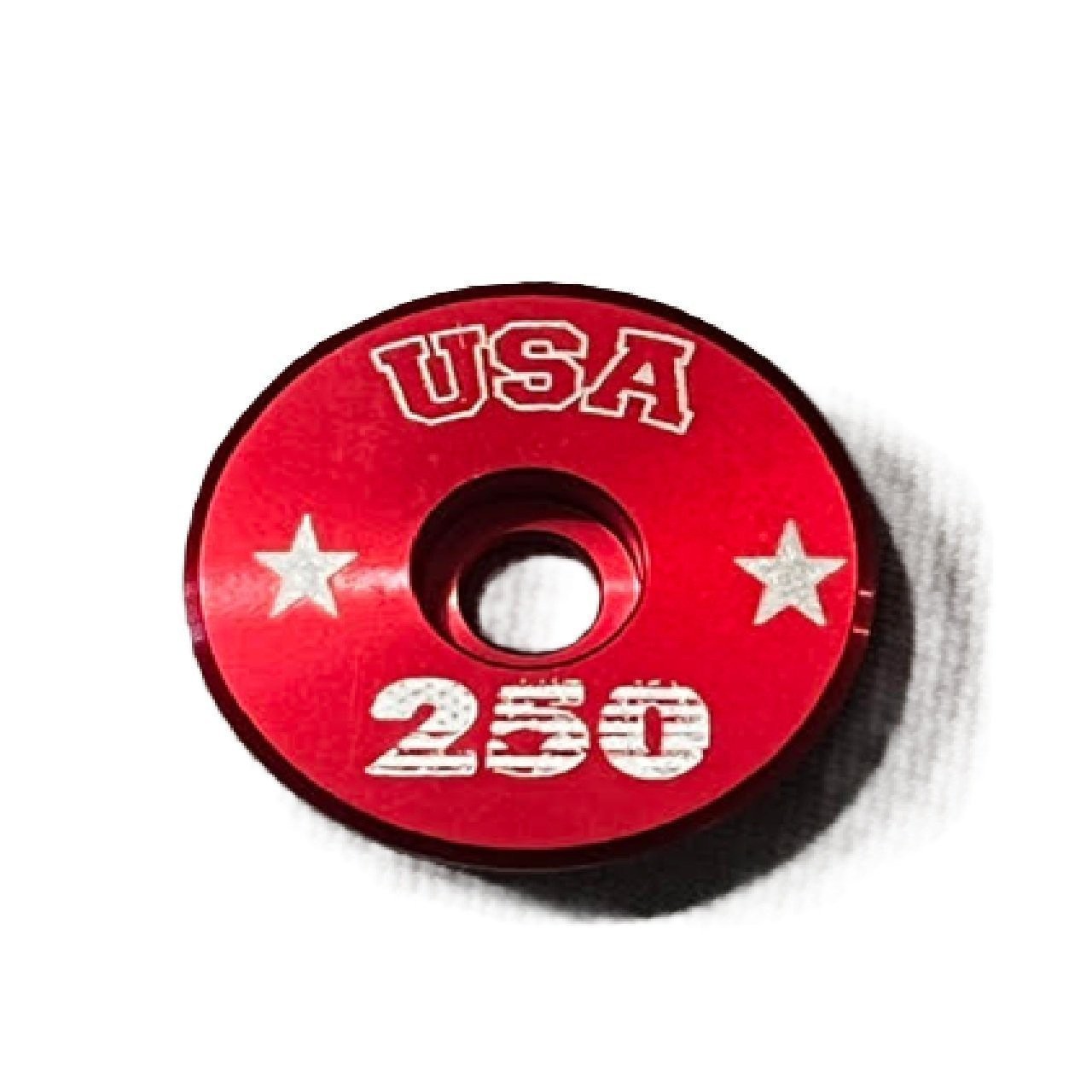 Makalu USA 250 Limited Edition Bicycle Stem Cap Red