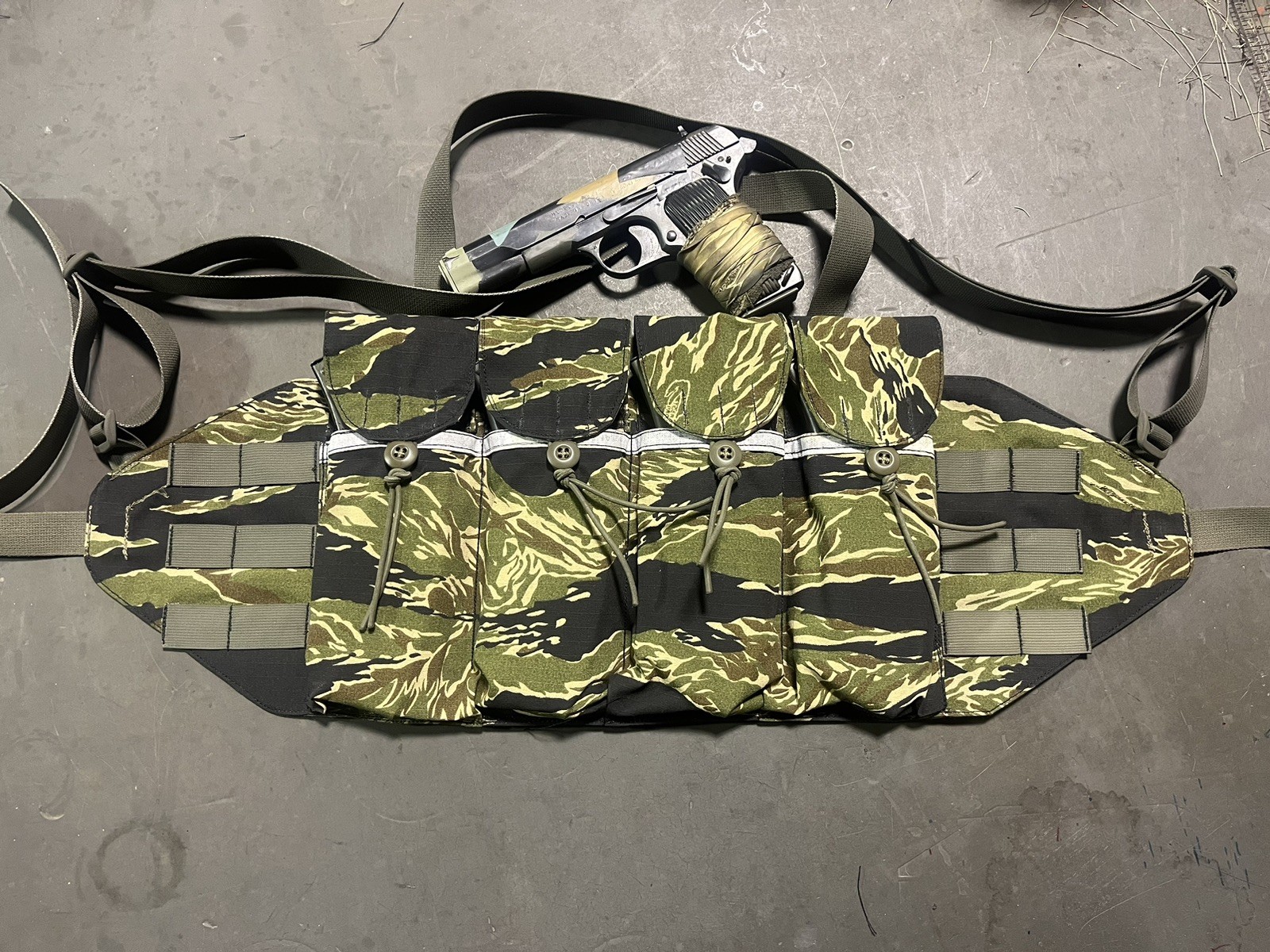 Vietnam Tiger stripe Modernized Chicom Chestrig Recce Rig