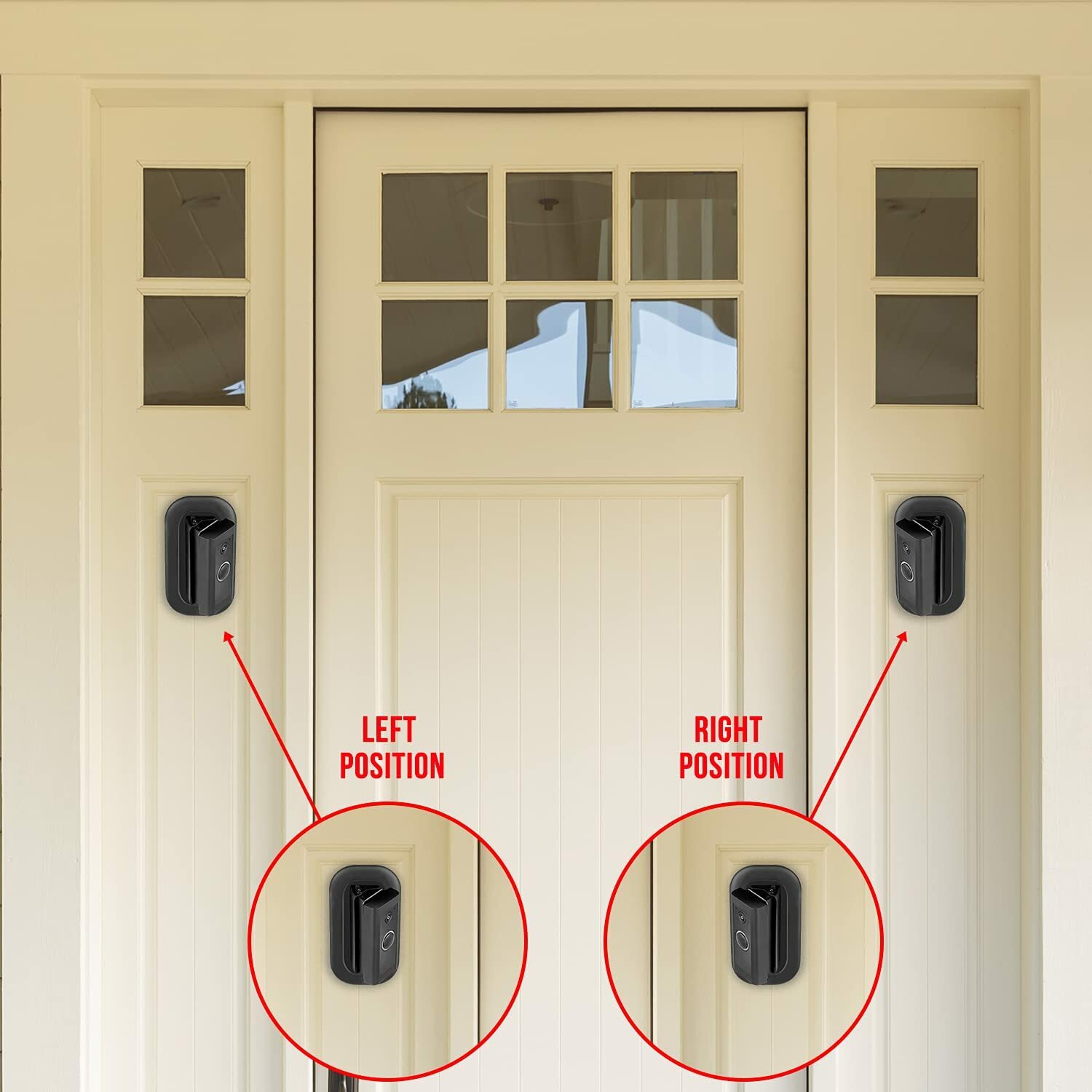 Horizontal Adjustable Angle Mount and Wall Plate for Ring Video Doorbell Wired
