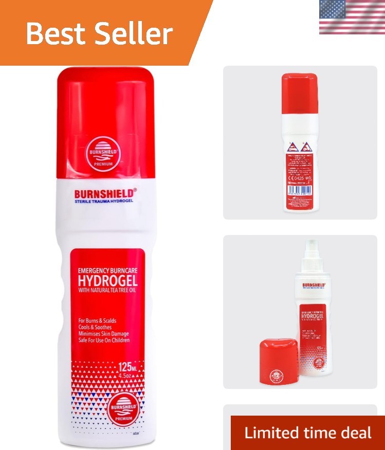 Portable Hydrogel Burn Spray 4.5 oz - Essential Relief for Outdoor Adventures