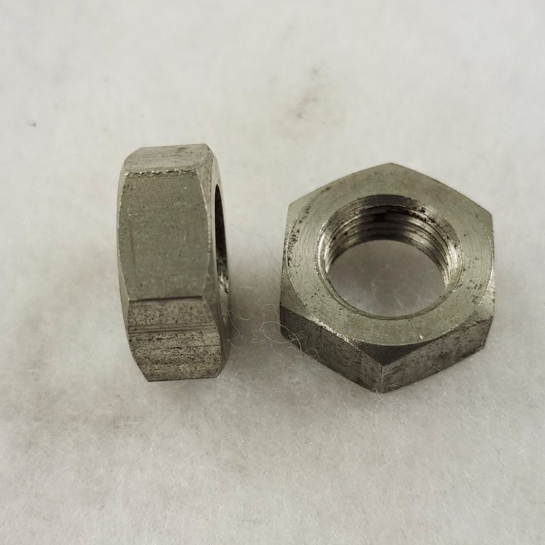 1/2-20 Left Hand Reverse Thread Hex Jam Nuts Stainless Steel USA Qty: 10