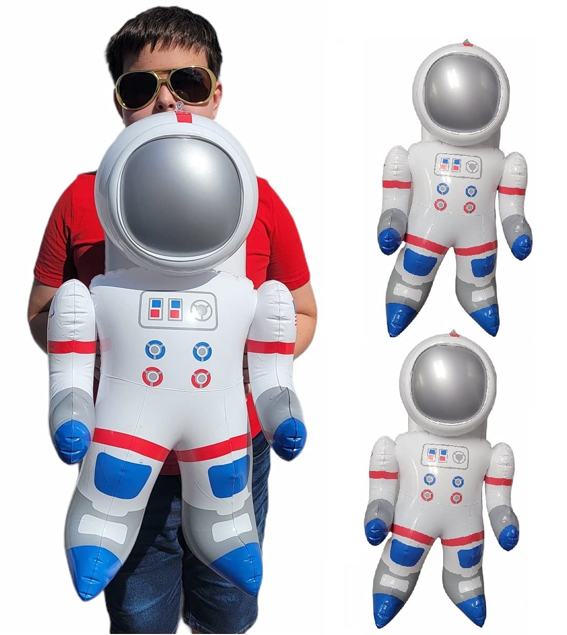Zugar Land Outer Space Two Inflatable Large 22" Astronauts (Set of 22", Multi