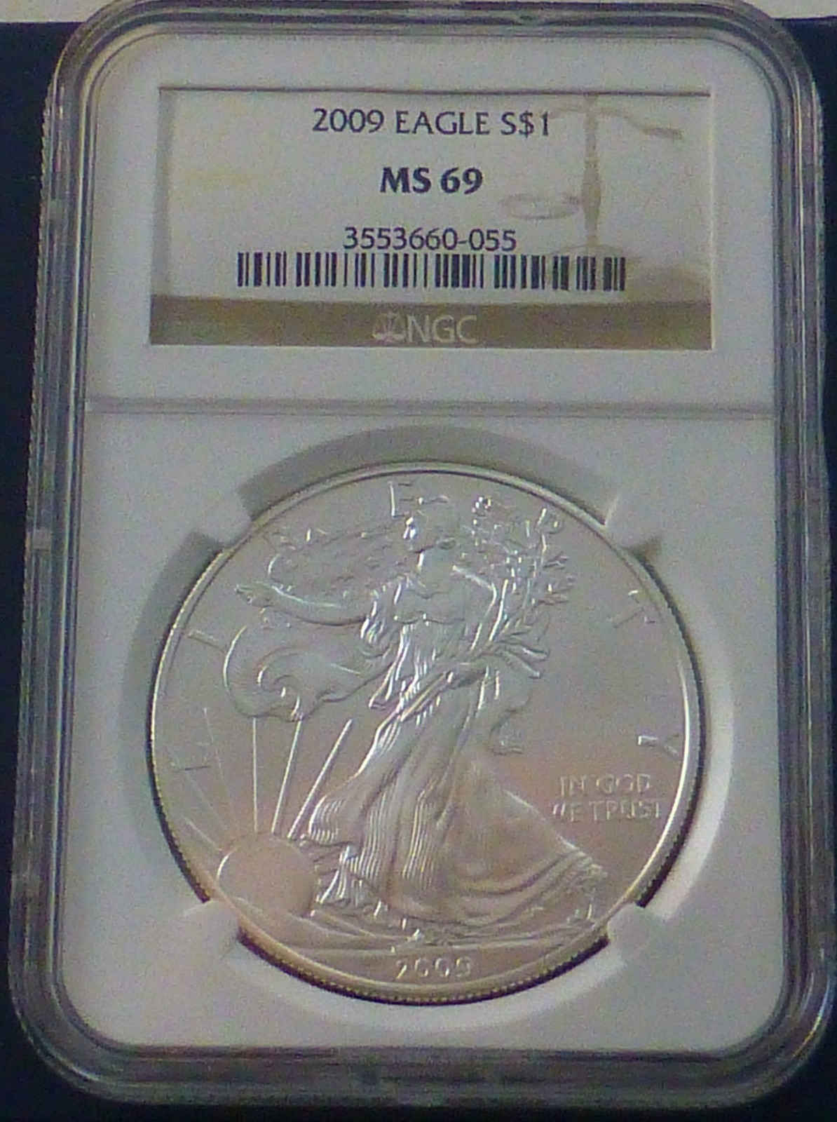 2009 Eagle Silver Dollar NGC MS69