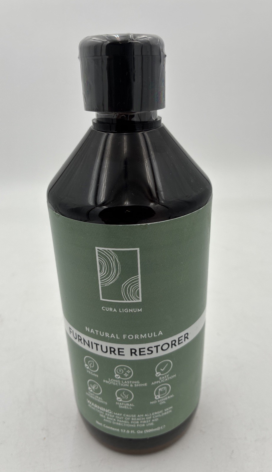 Cura Lignum Furniture Restorer. All Natural Formula . NEW 17ozs