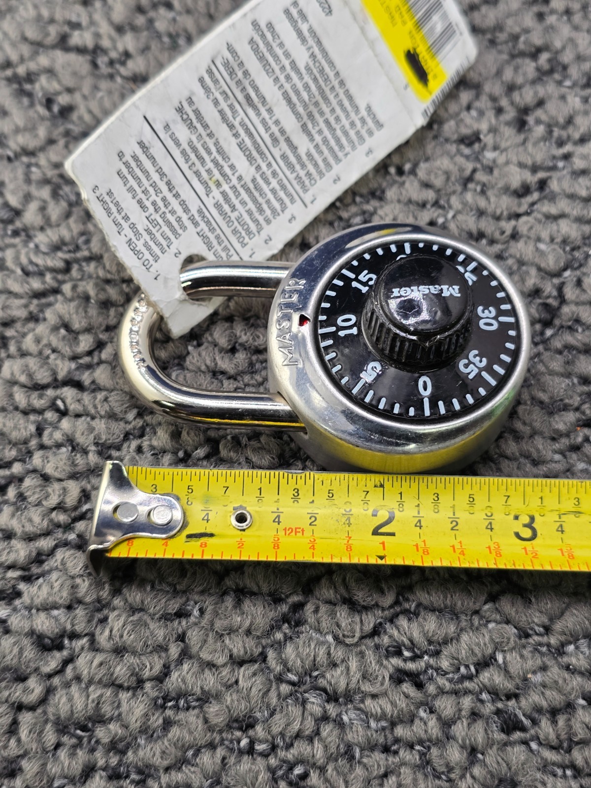 (QTY 21) MASTER LOCK 2670088 Padlock, Standard Dial Combination Lock