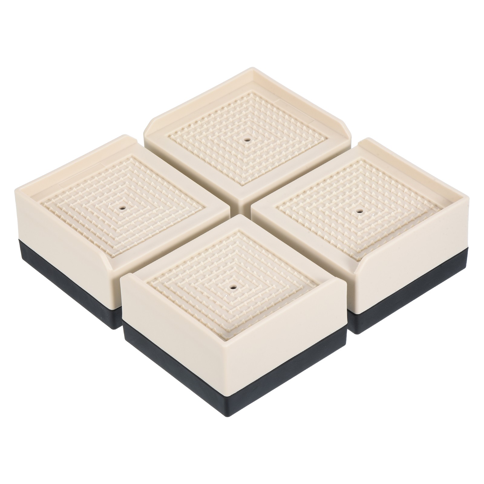 4pcs Furniture Risers 1.5" Square Bed Risers Adjustable Couch Riser Blocks