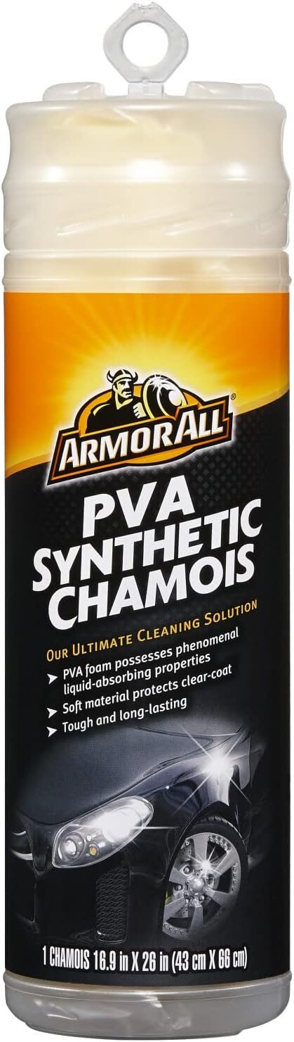 Armor All PVA Synthetic Chamois, Chamois Cloth for Car Cleaning, for Cars, Truck