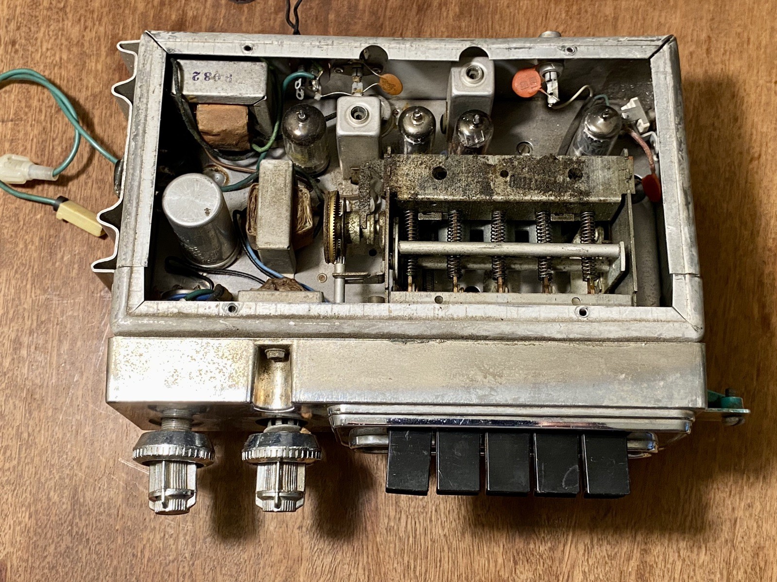 Antique audiophlie vacuum tube car radio made in usa #0005
