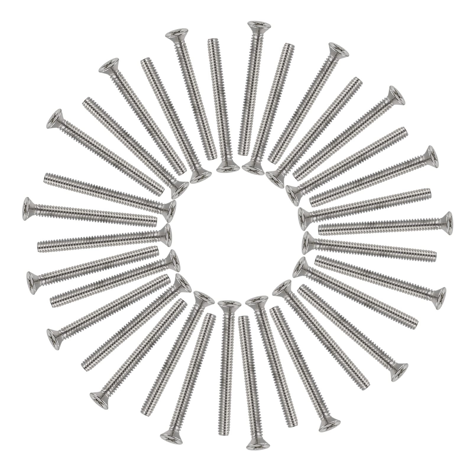 50Pcs Extra Long Outlet Screws, Phillips Flat Head, Electrical Wall Plate Swi...