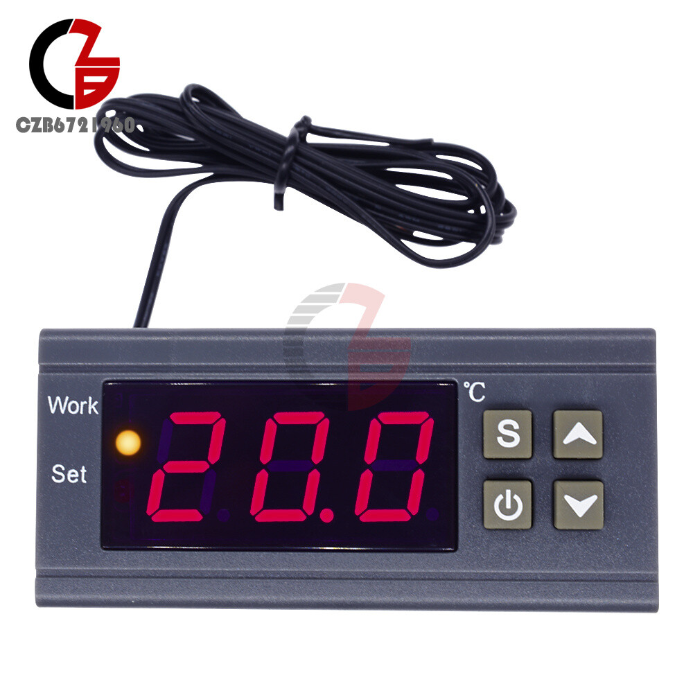 MH1210W 90~250V 10A Temperature Controller Sensor Thermostat -50~110℃ w/ Sensor