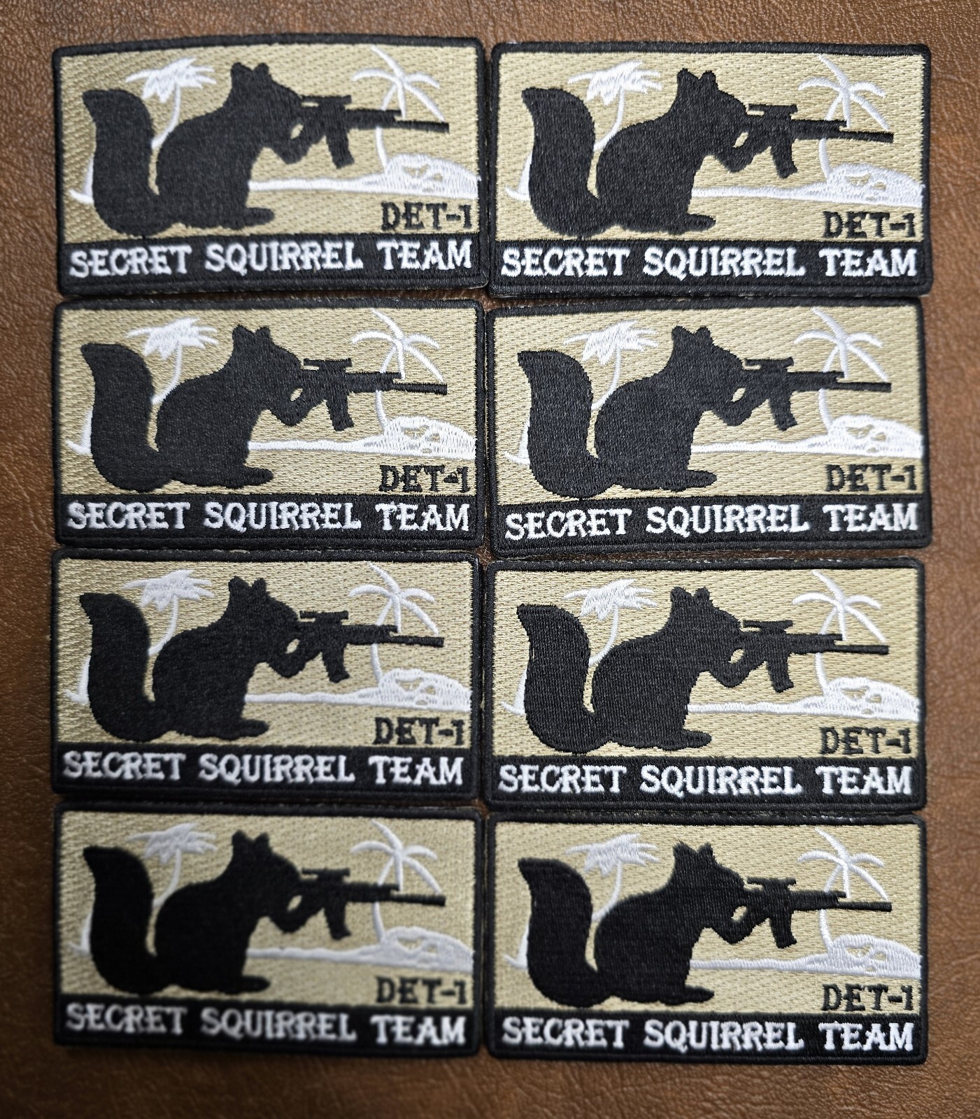 Secret Squirrel Team Detachment 1 -  8 Moral Tactical Patches