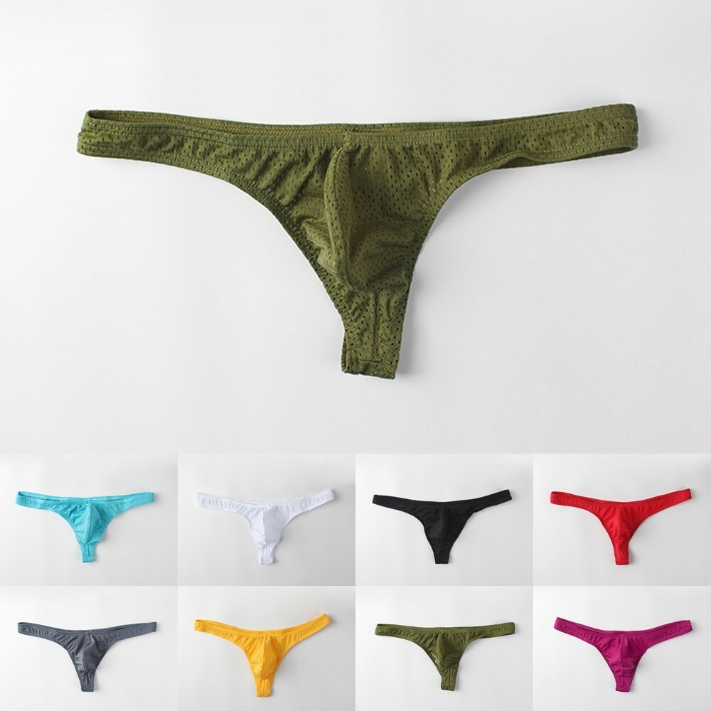 Briefs Thong Underpants Underwear Beachwear Breathable G-string Ice Silk