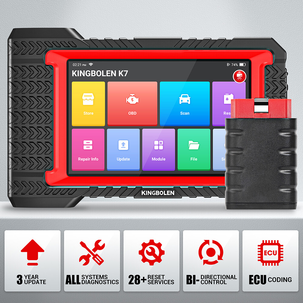 KINGBOLEN K7 Car OBD2 Bidirectional Scanner Full System Diagnostic ECU Coding