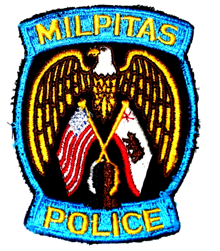 MILPITAS – POLICE - CALIFORNIA CA Sheriff Police Patch STATE FLAG US FLAG