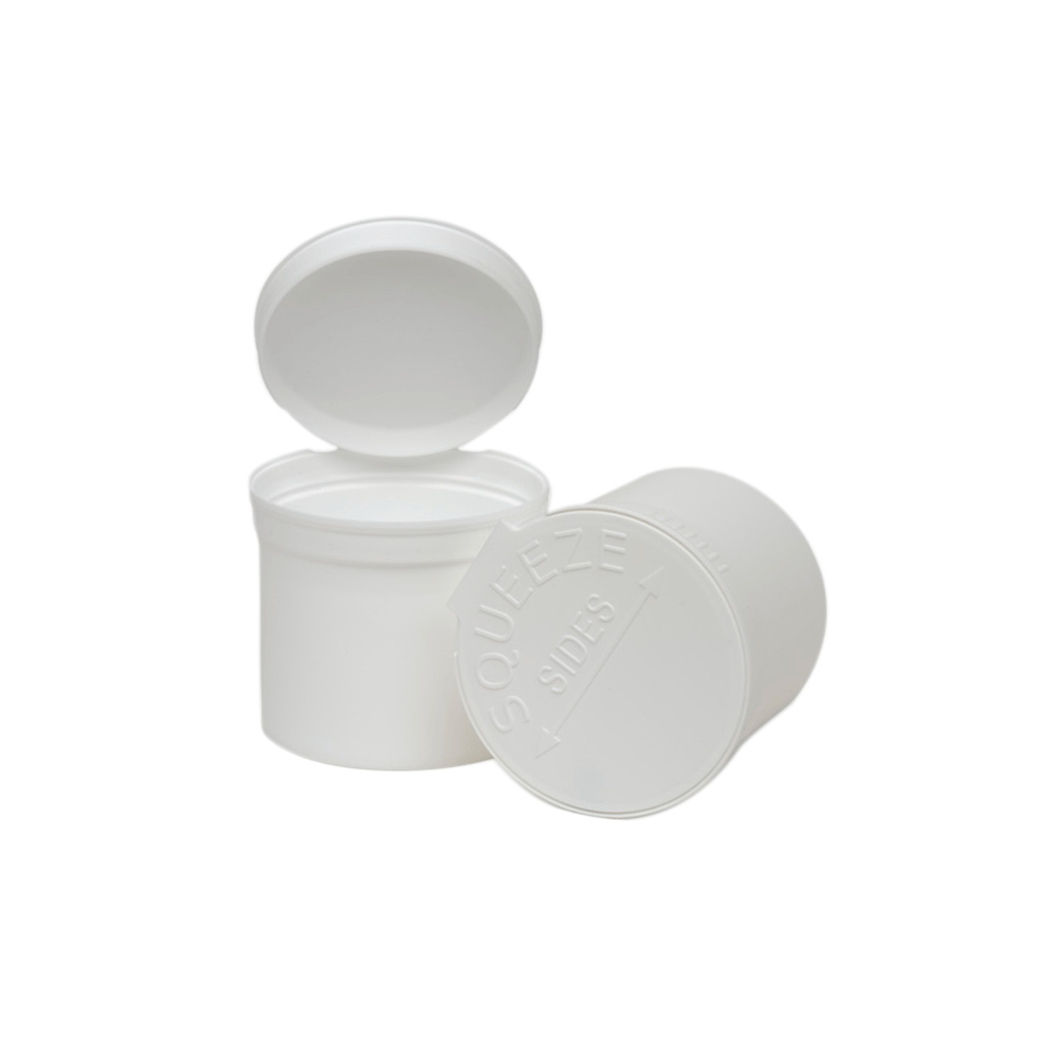 54 White Vials - 90 DRAM Pop Top Bottle - Smell Proof Containers