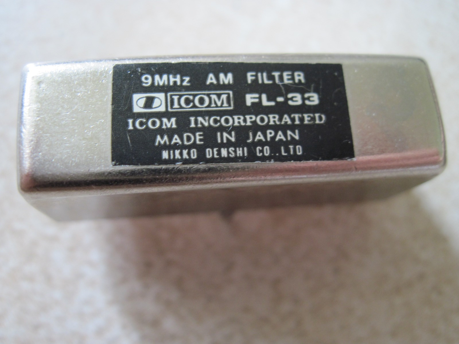 Icom FL-33  6kHz AM filter  (9mHz IF) in Very good shape for IC-751, IC-751A,R71