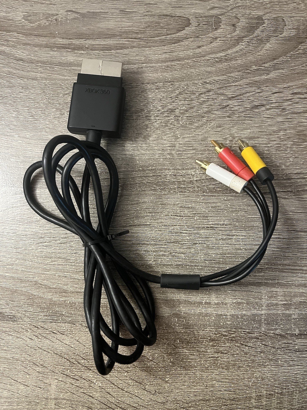 Genuine OEM Microsoft Xbox 360 Slim S Composite AV RCA Cable Cord (X821376-001)