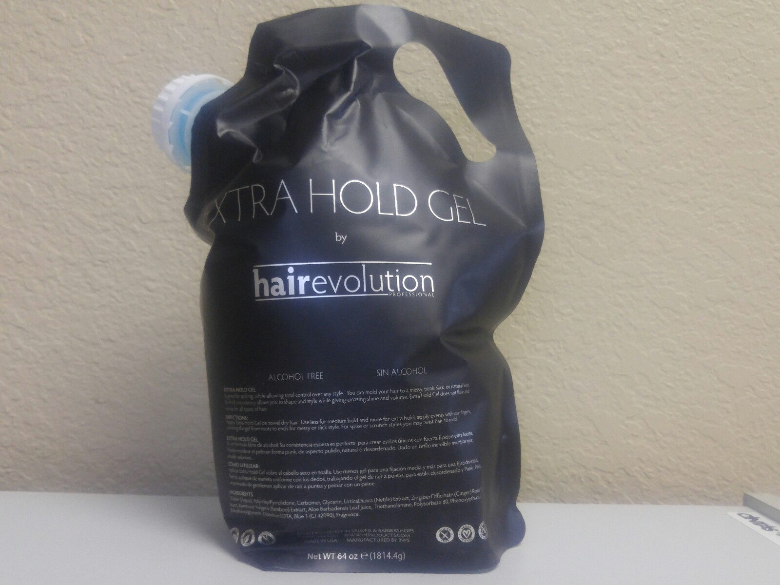 Hair Evolution Professional Gel 64 oz Extra hold Alcohol-Free