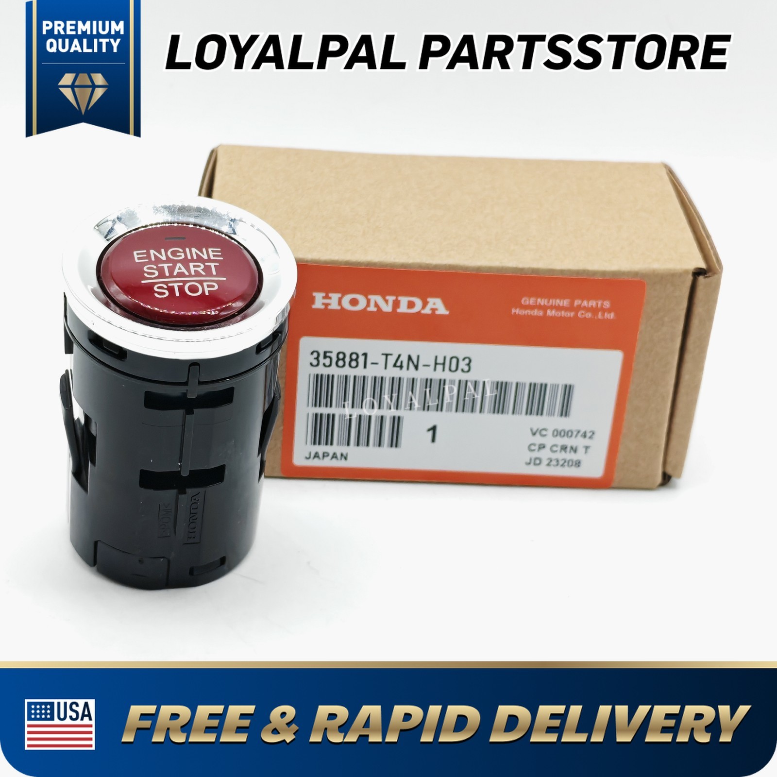 Genuine OEM Honda Engine Start / Stop Switch Fits For 2016-18 HR-V 1.8L VEZEL US