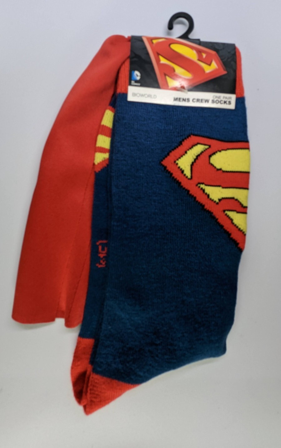 Caped SUPERMAN Socks Novelty Socks - Teen / Adult One Size - NEW - YOU PICK