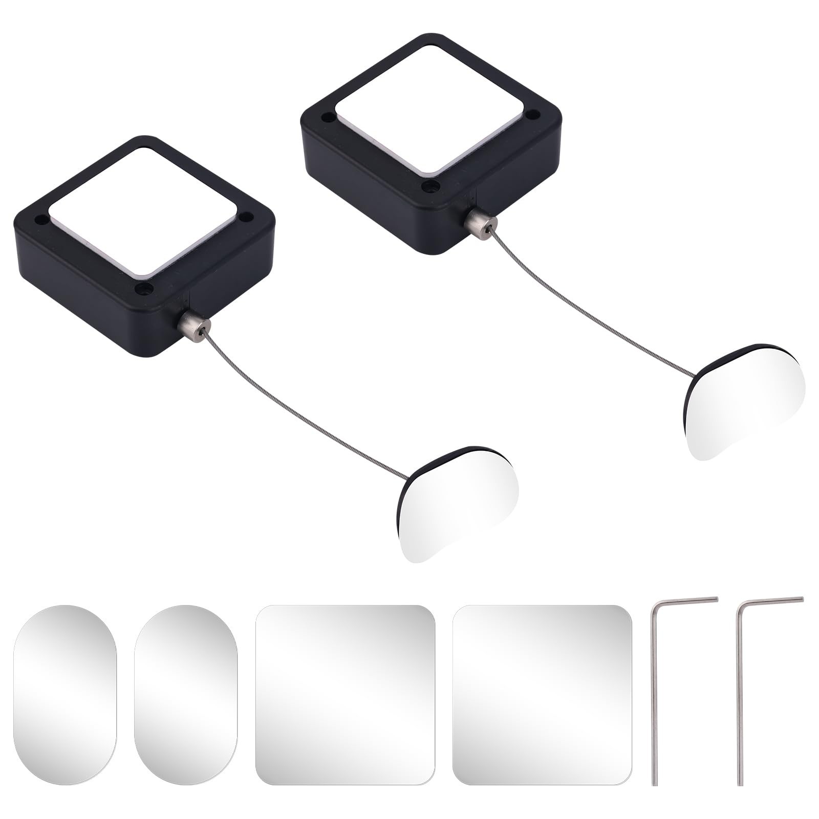 2pcs Retractable Remote Control Tether Locks, 6.56ft Adjustable Security Cont...