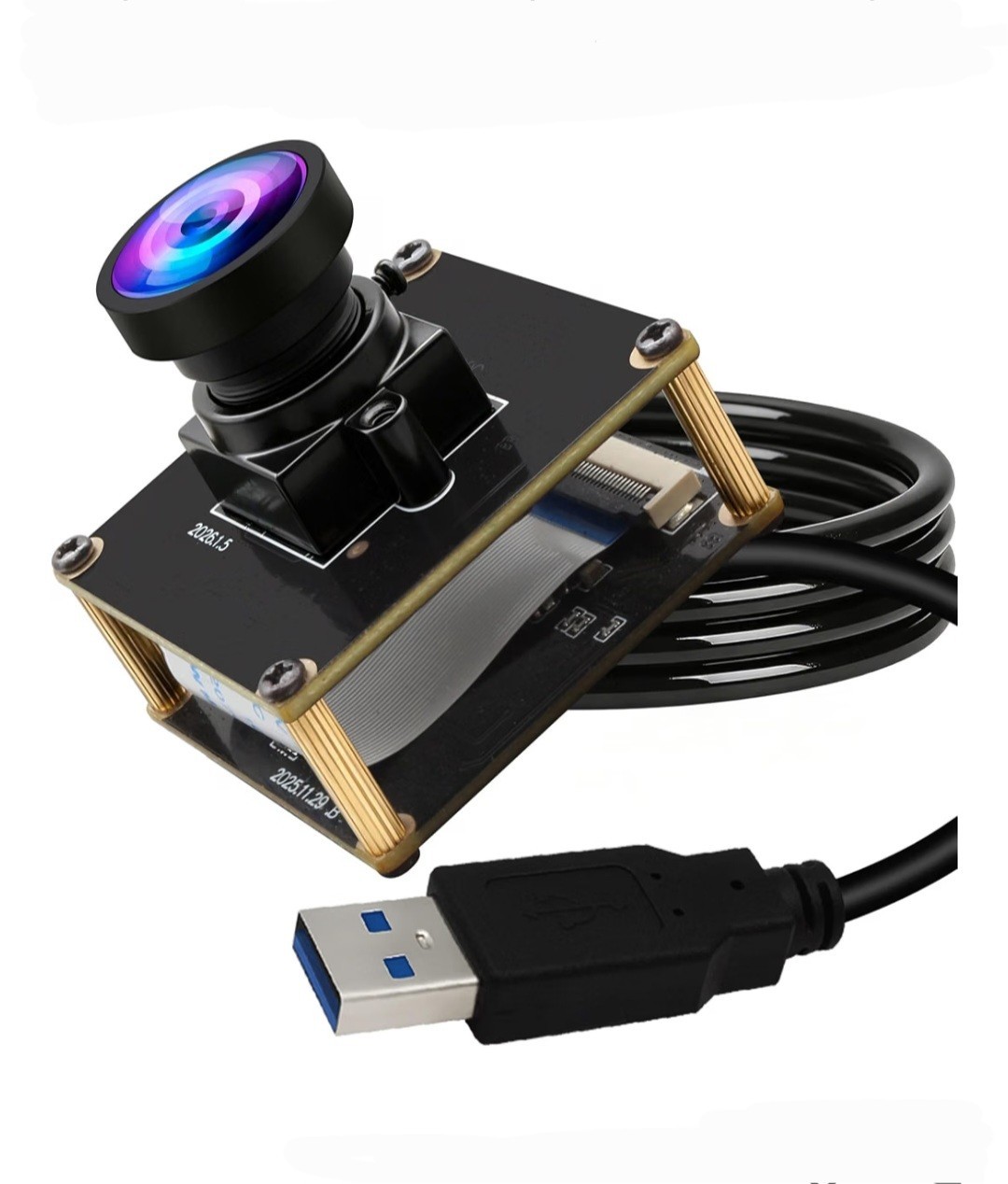 5MP FHD USB Global Shutter Camera 60FPS 120° Wide Angle UVC OG05B10 Lightburn
