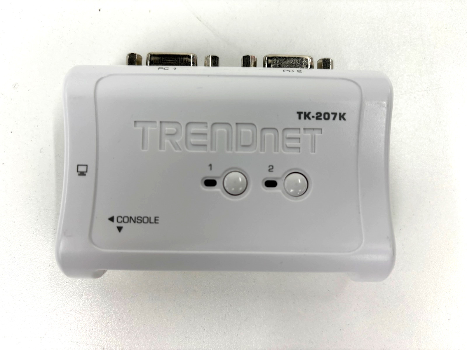TRENDnet TK-207K 2-Port USB White KVM Switch + Cables