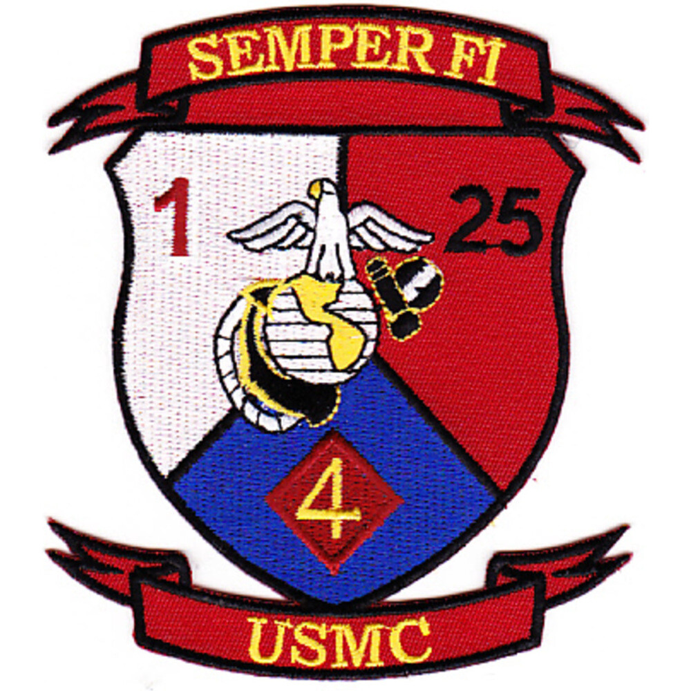 1st Battalion 25th Marines 4th Division Patch