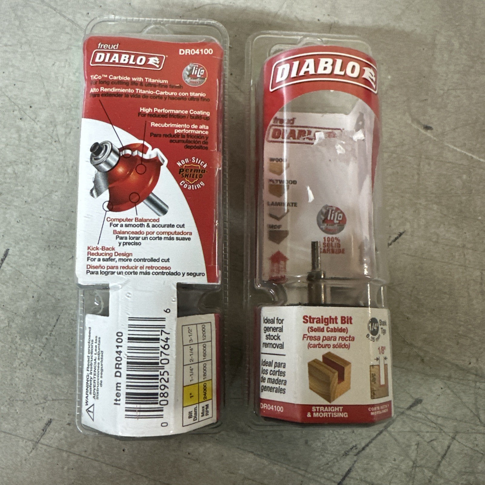 NEW Diablo Straight Bit 2pc PN: DR04100