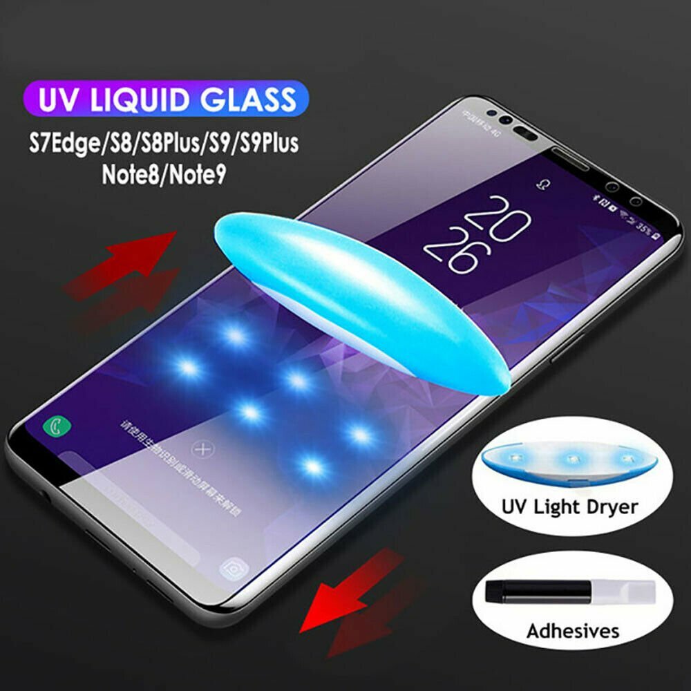 1/2pcs UV Liquid Glue Tempered Glass Screen Protector For Samsung S25+ S26 Ultra