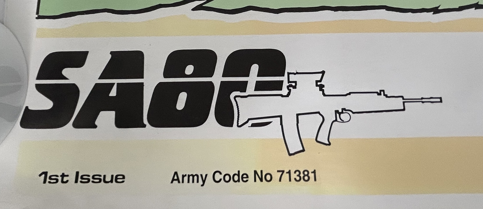 British Military SA 80 Instructional Training Poster, Army Code 71381, Sheet 7