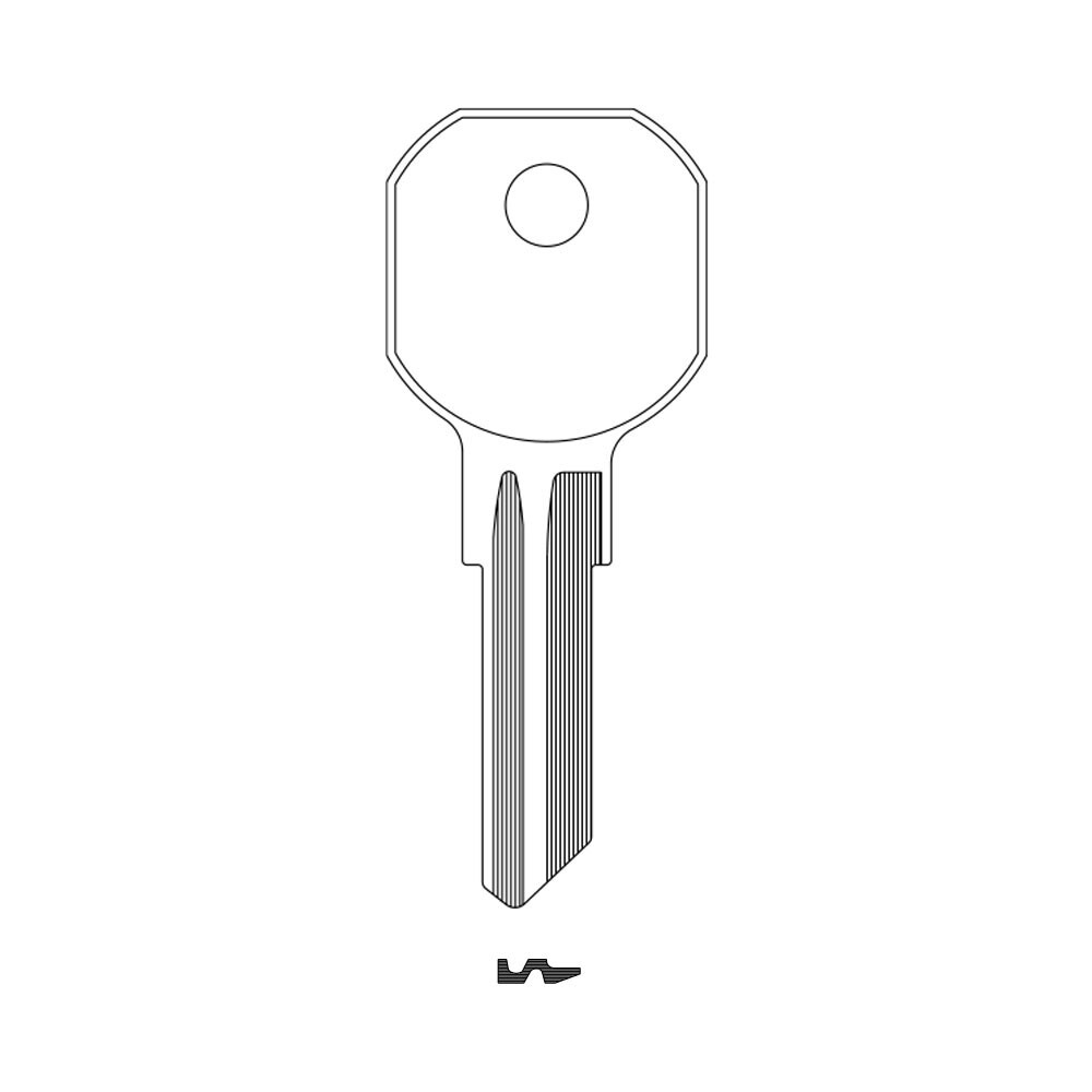 1536R Key Blank – Nickel