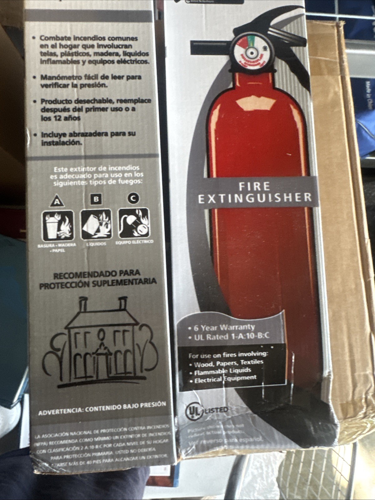 Kidde FA110G Multipurpose Home Fire Extinguisher - 466142MTL