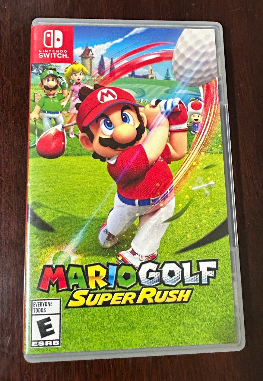 Nintendo Switch Mario Golf Super Rush Game w/case