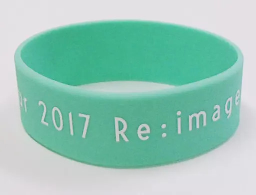 Flumpool 8th Tour 2017 Mint Blue Silicone Rubber Band Wristband Used