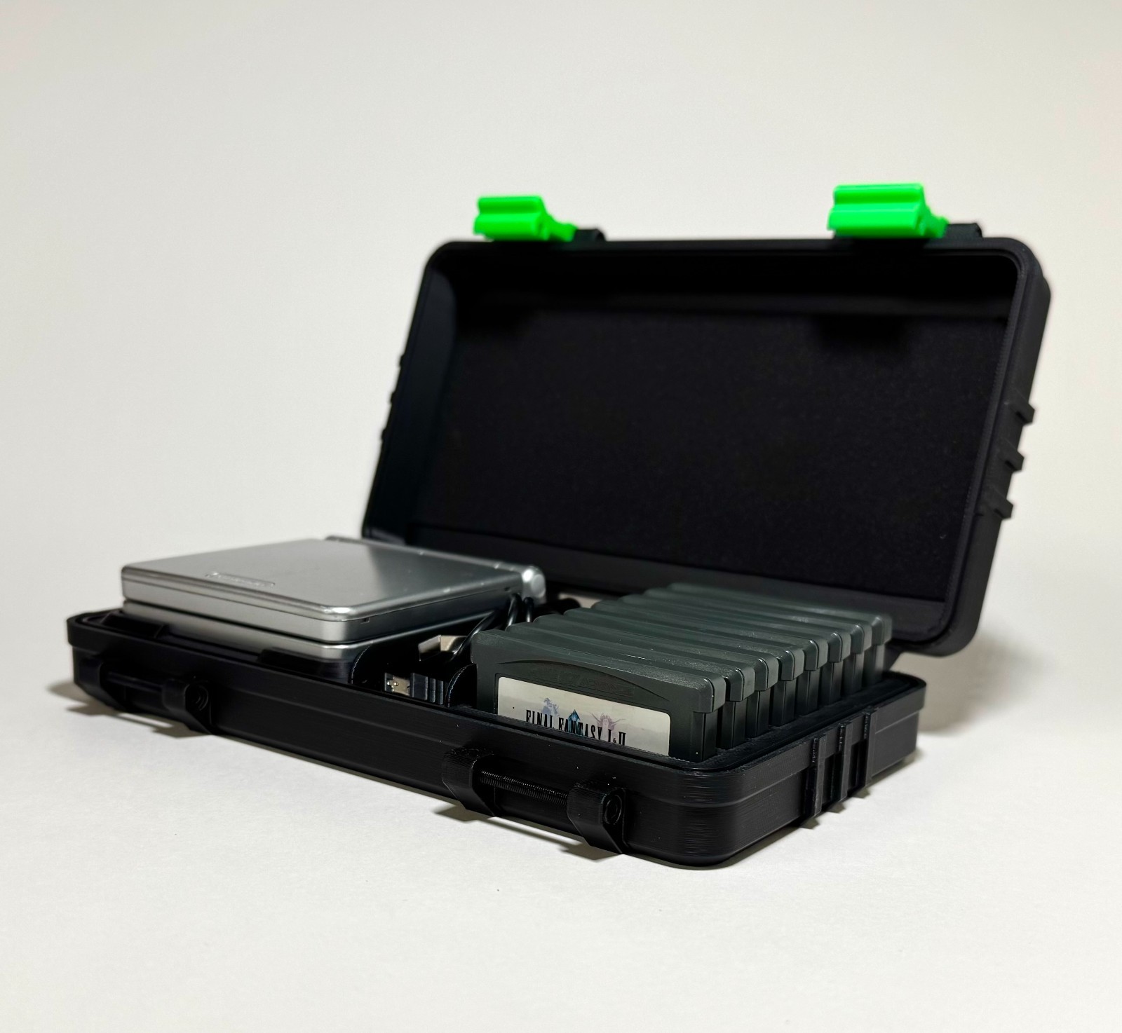 Protective Game Boy Advance SP Case: GBA Carrying Case w/ Accessory & Game Slots