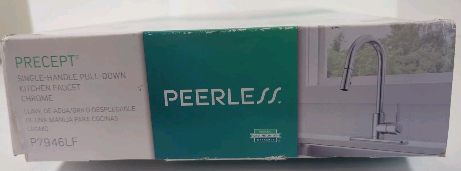 Peerless P7946LF Precept Kitchen Faucet, Chrome Open Box