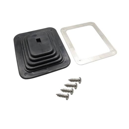 Rubber Shifter Boot Kit Universal Fitment with Chrome Plate 5-5/8" X 6-3/4"