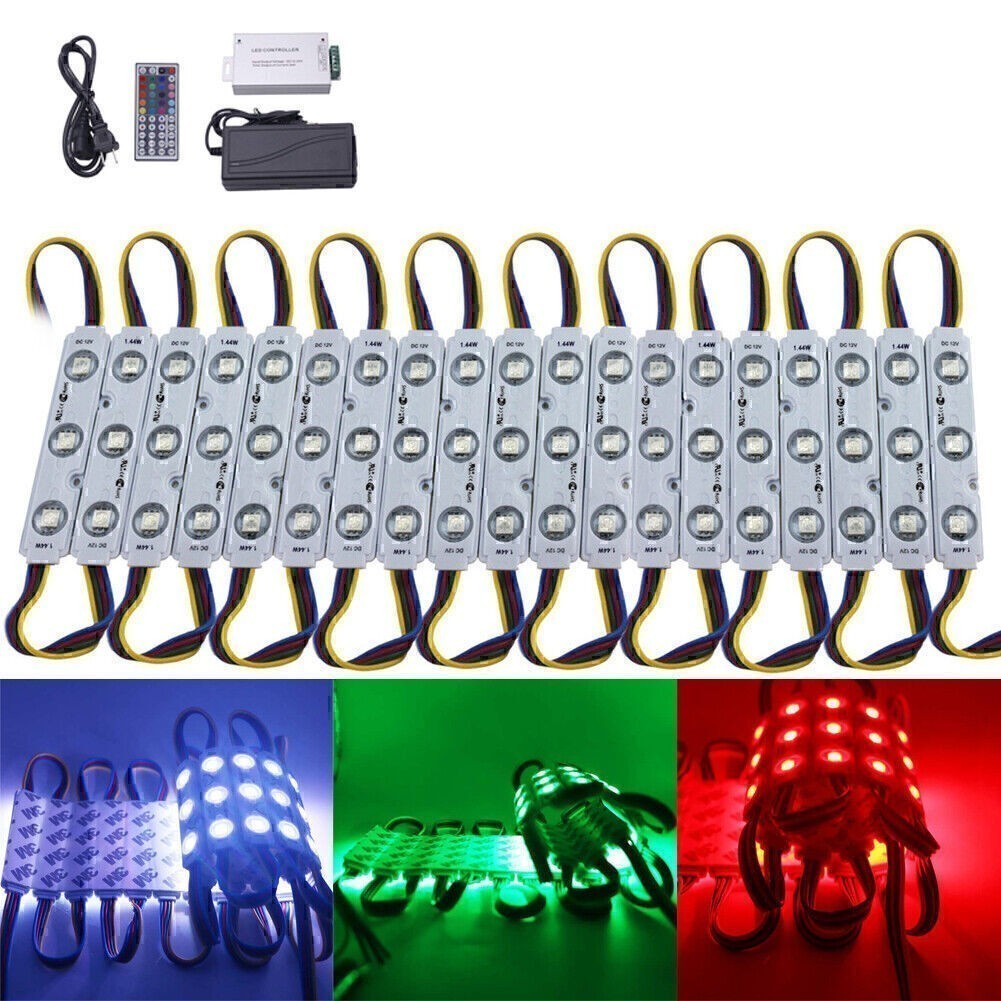 10~80ft 5050 SMD RGB 3 LED Module  Waterproof Store Front Window Light Sign Lamp