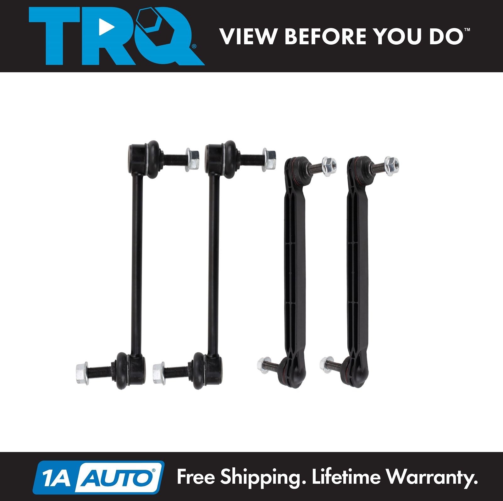 TRQ Sway Bar Stabilizer Link Set Fits 2017-2019 Jeep Compass
