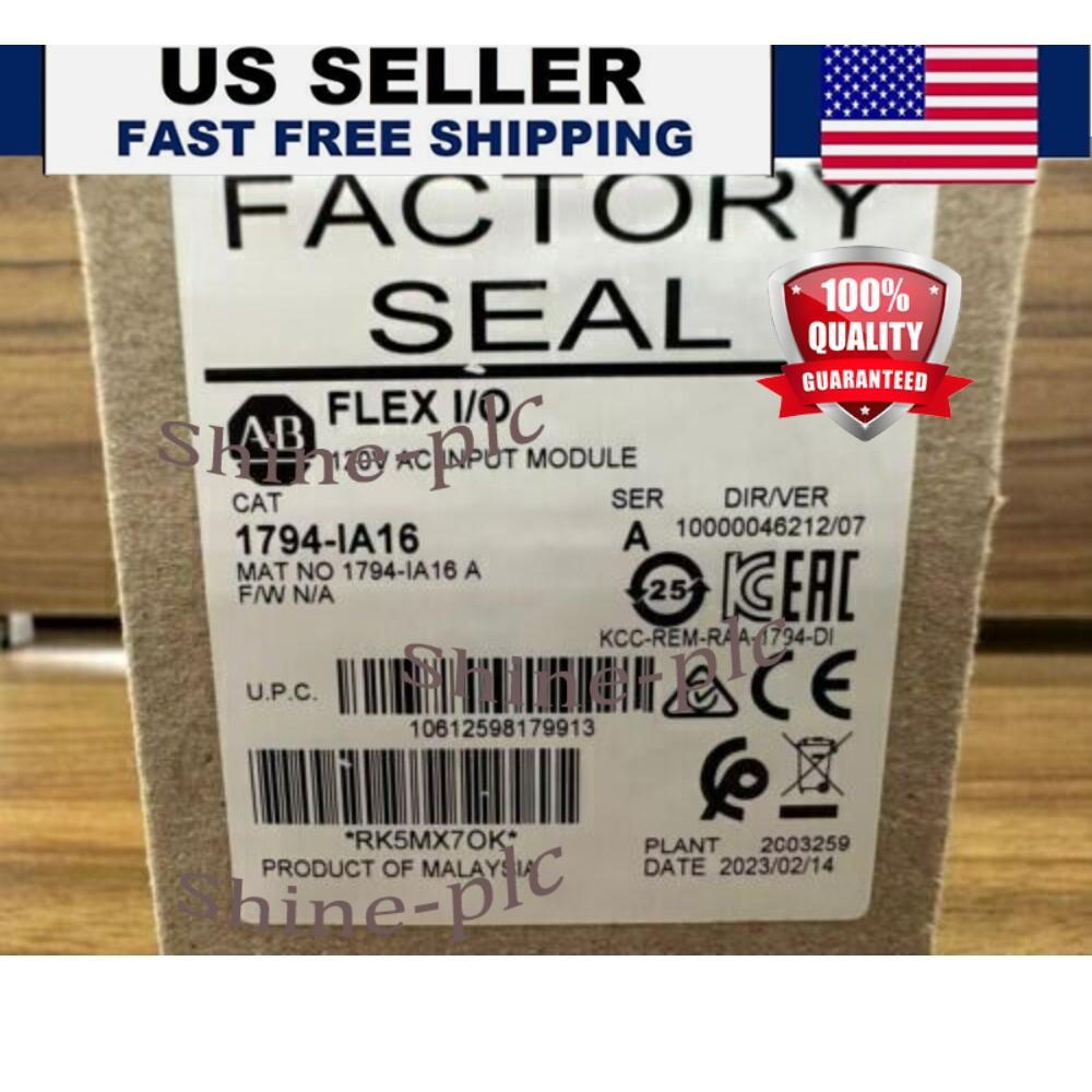 New Factory Seal AB 1794-IA16 Flex I/O 120VAC Input Module 1794IA16 US Free Tax