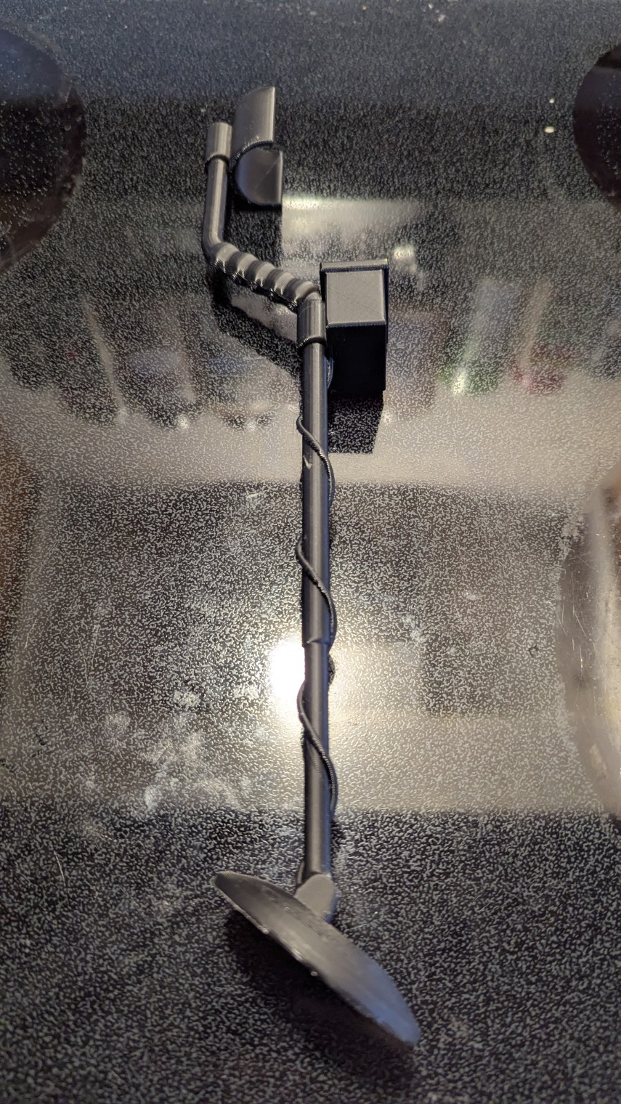 Custom 3D Printed Metal Detector Black Plastic For Detectorists