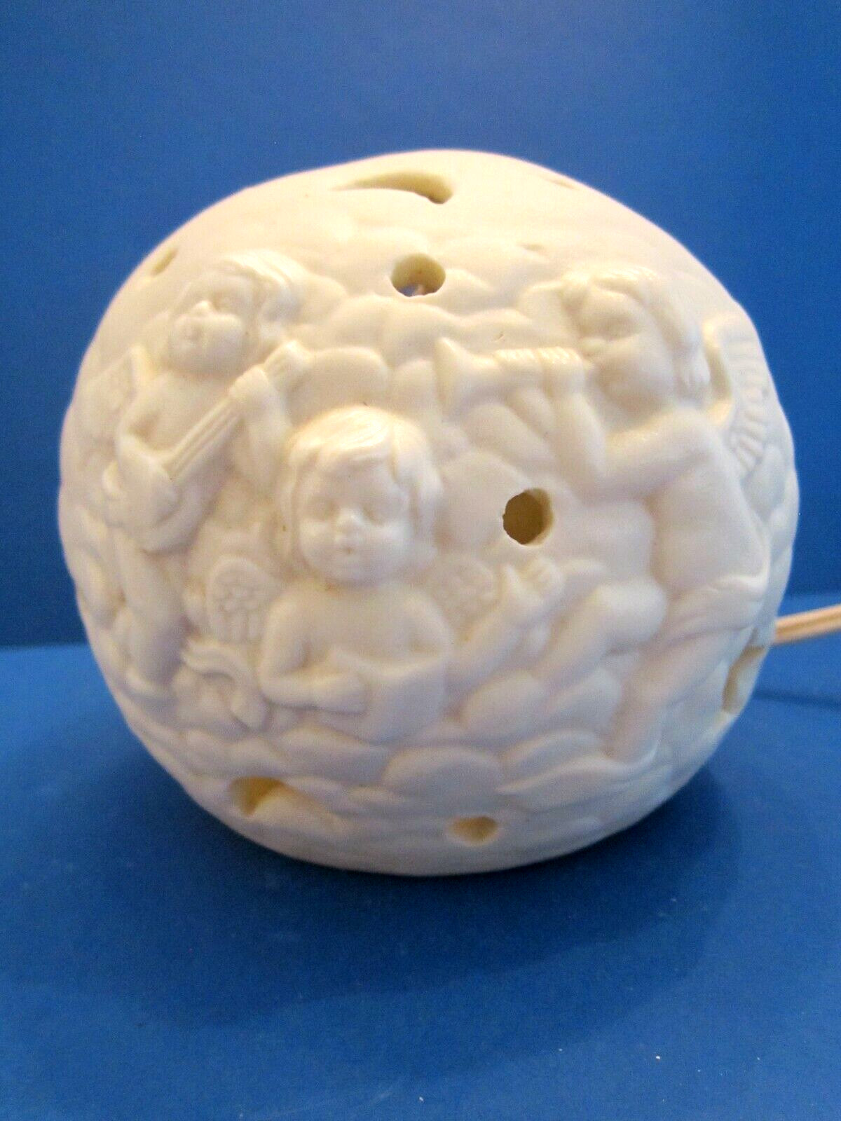 night light white porcelain fairy angels & star openings price products round