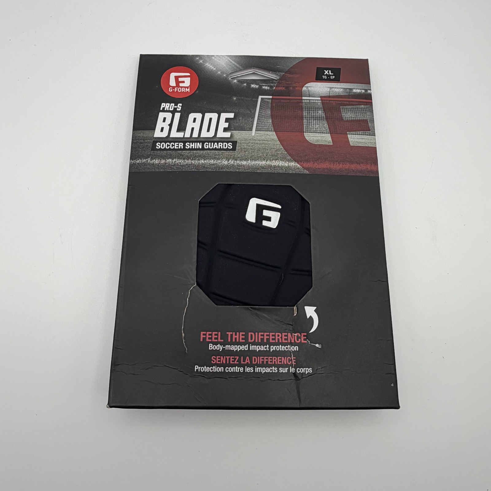 G-FORM Pro-S Blade Shin Guards - Black XL - Soccer