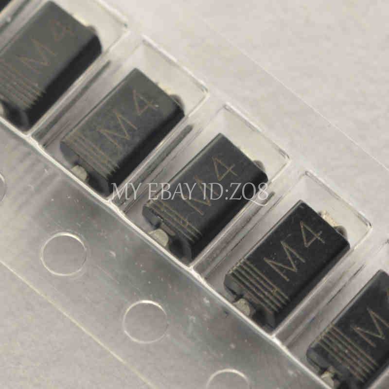 500PCS 1N4004 IN4004 M4 1A/400V SMA DO-214AC SMD Rectifier Diode