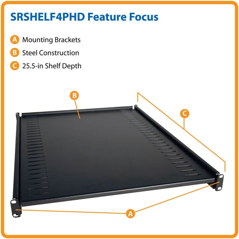 Tripp Lite SRSHELF4PHD SmartRack Heavy-Duty Fixed Shelf