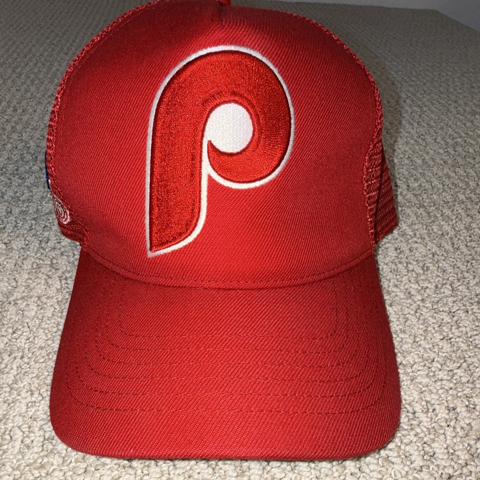 Pro Standard Philadelphia Phillies Red Mesh Trucker Hat 1980 WS Patch