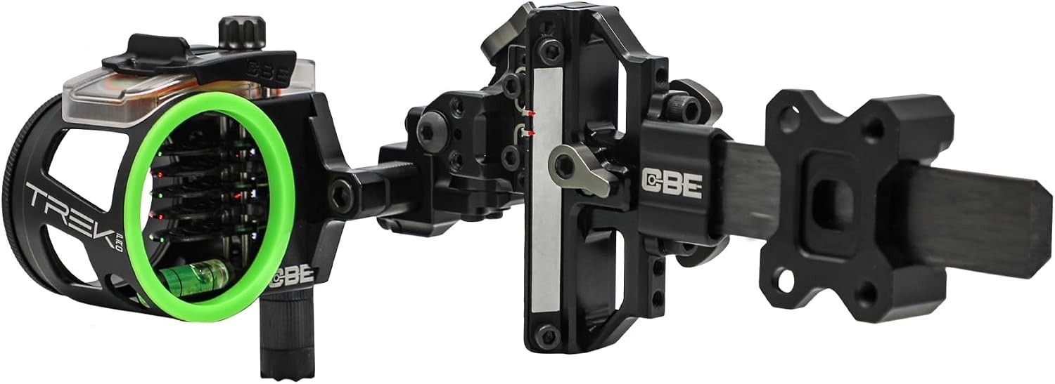 CBE Trek Pro 5-Pin .010" Fiber Bow Sight RH for Archery (CBE-TKP-5-RH-10)